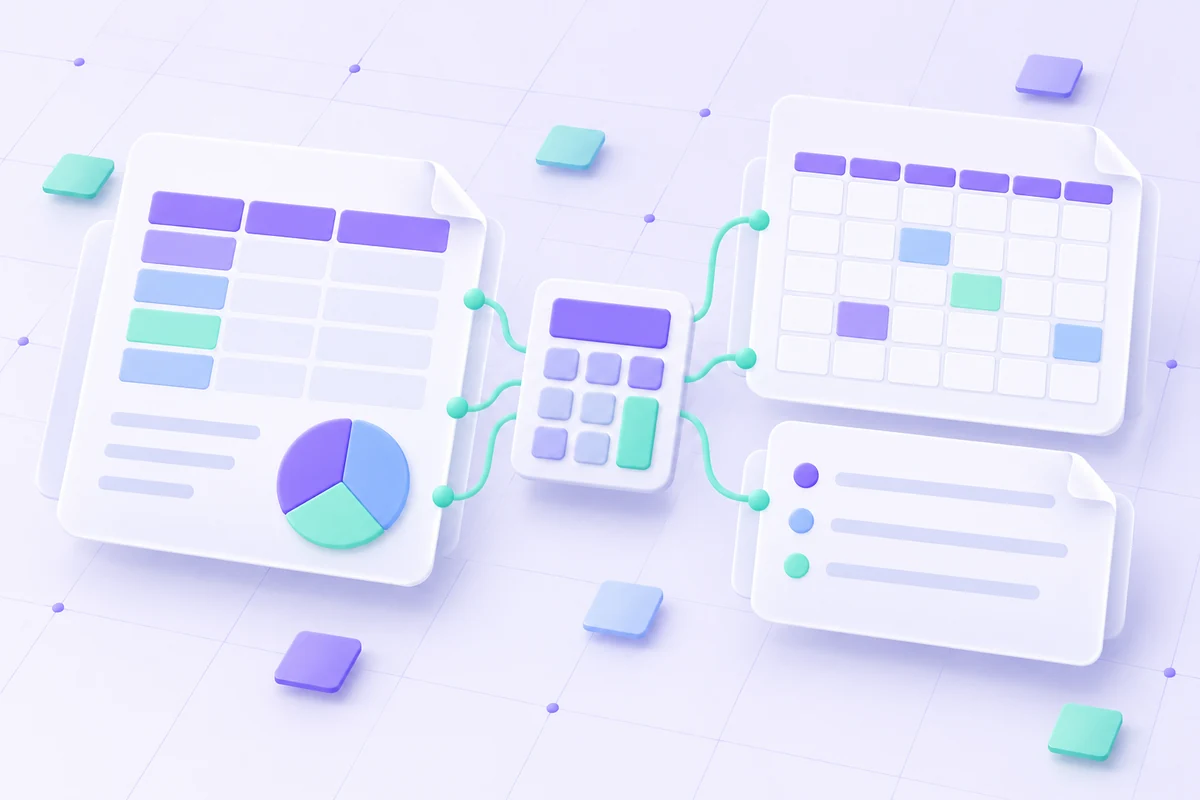 Concept illustration of retaining calculation assumptions with a financial estimate.