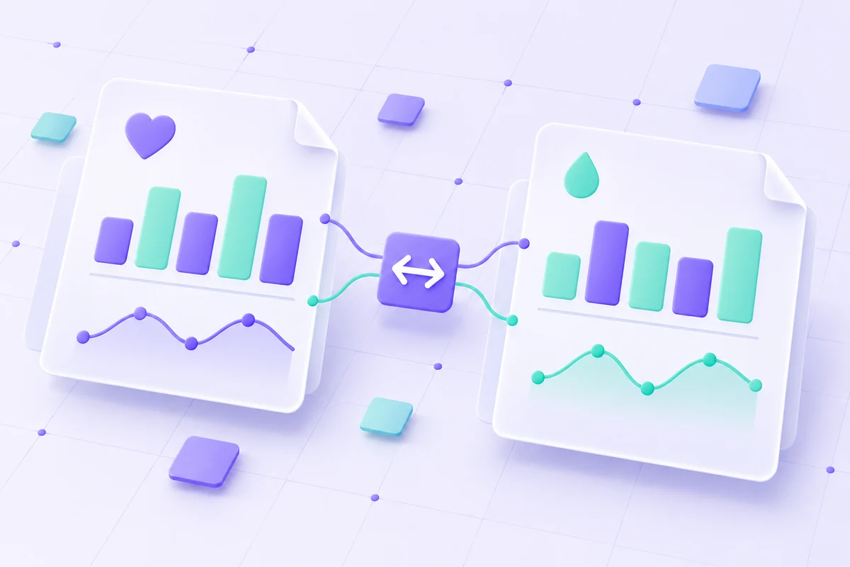 Two sets of measurement inputs shown without a health judgement.